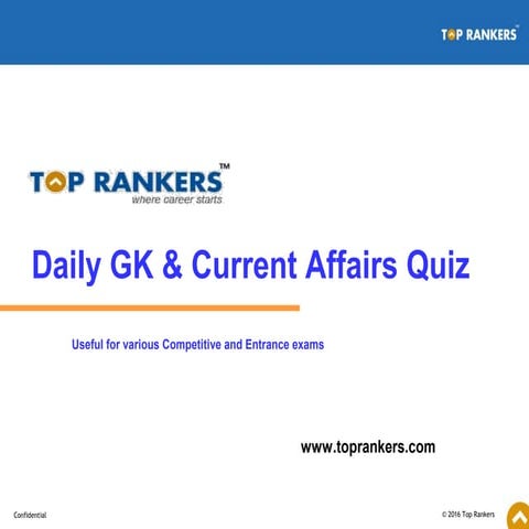 Daily GK and current affairs quiz