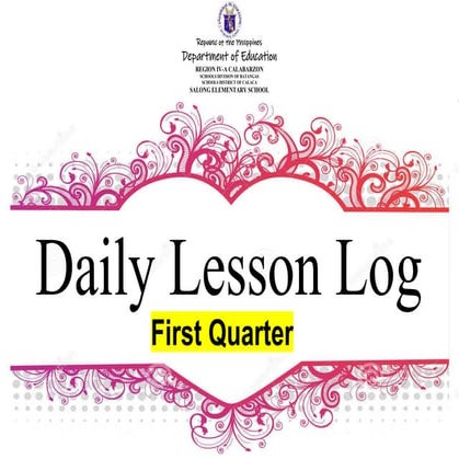 Daily Lesson Log front cover page....... | DOCX | Political Issues ...