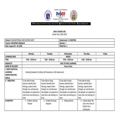 DAILY LESSON LOG SY. 2022-2023 11 EINSTEIN.docx