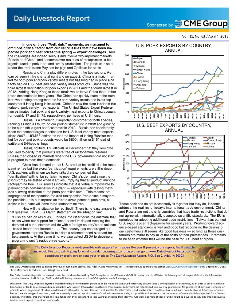 Daily livestock report apr 04 2013