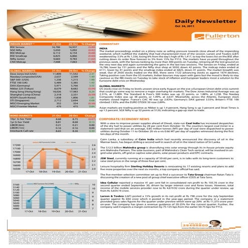 Daily newsletter - October 24, 2011