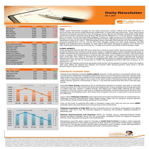 Daily Newsletter - October 5, 2011