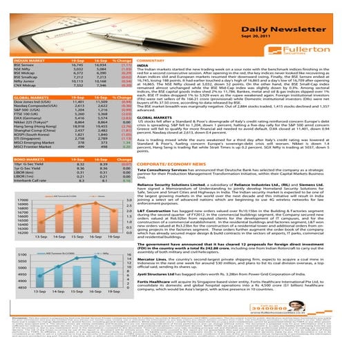Daily Newsletter - October 14, 2011 | PDF