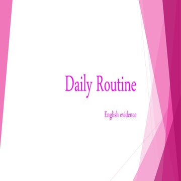 Daily routine... | PPTX