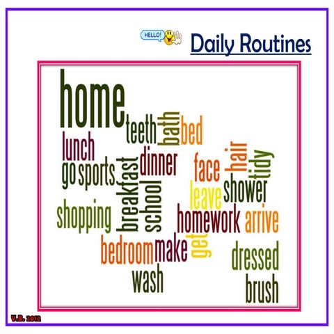 Daily Routines Speaking Cards | DOC