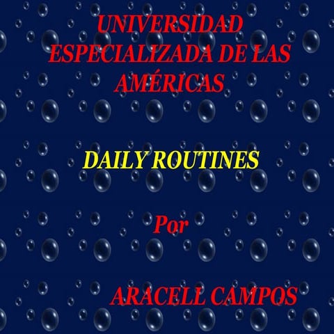 Daily routines | PPT