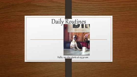 My routine | PPTX