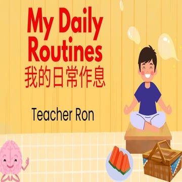 Daily routines are the regular activities people do every day, usually ...