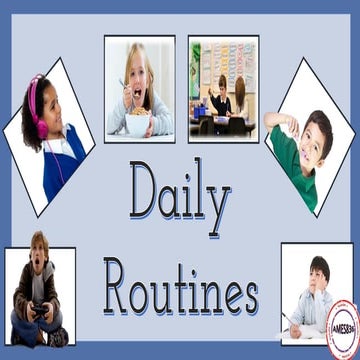 Daily routines slideshow :English Language