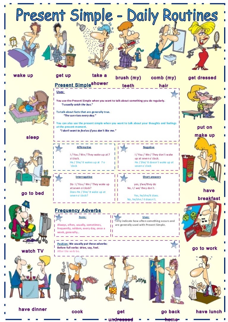 daily routines study sheet daily routine sheet