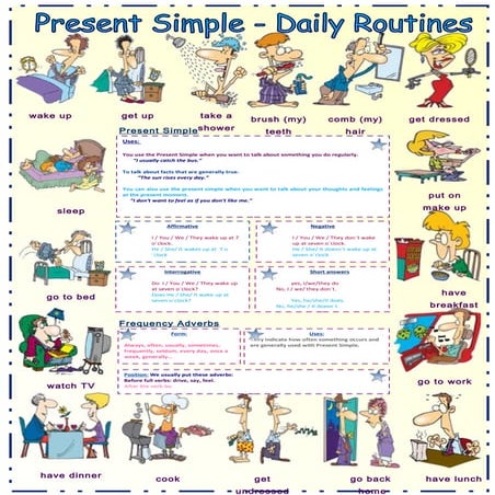 Daily Routines  (Study sheet)