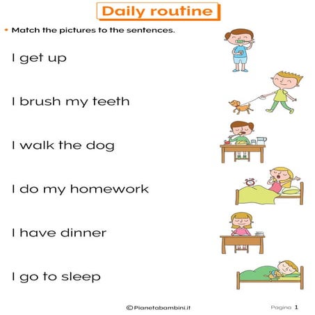 My daily routine | PDF