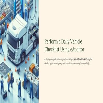 Safety Management System Checklist with eAuditor Audits & Inspections | PDF
