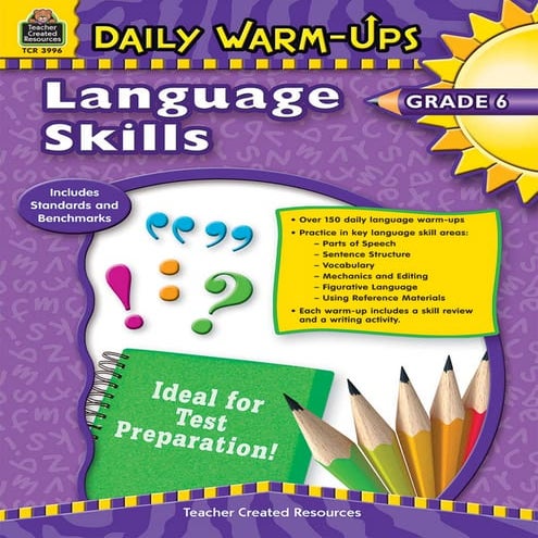 Daily Warm-Ups Language Skills Grade 6 BookE-book Bundle.pdf