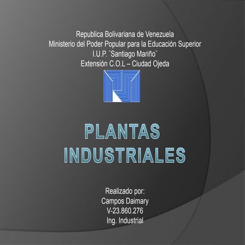 PLANTAS INDUSTRIALES