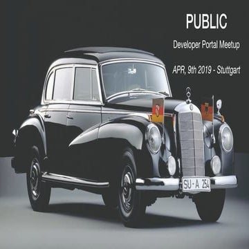 Daimler Developer Portal Meetup APR 2019 (German)