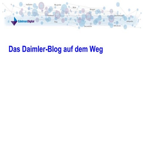 Daimlerblog Workshop