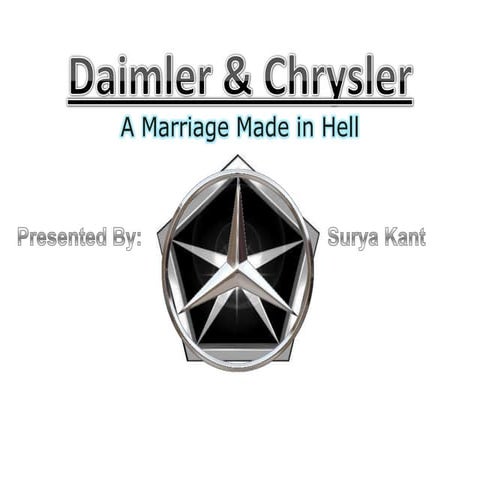 Daimler chrysler merger