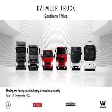 Daimler Trucks and the Drive to move the Heavy Truck Industry Sustainably for...