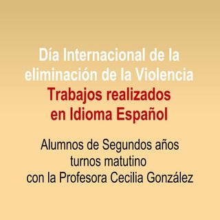 Día internacional de la eliminación...