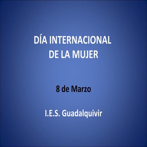 Día Internacional de la Mujer