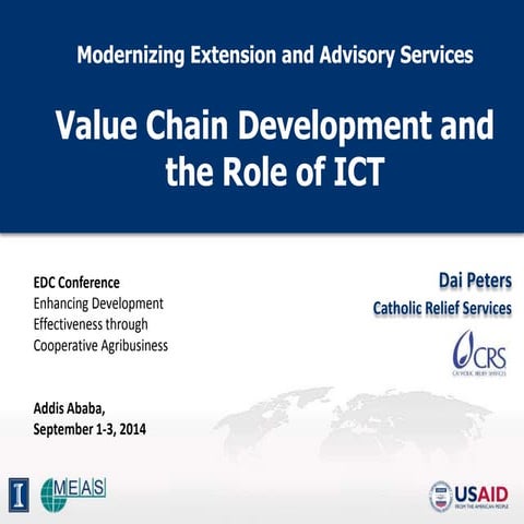 Value Chain Development and the Role of ICT