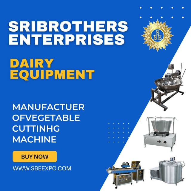 Dairy equipment list PDF