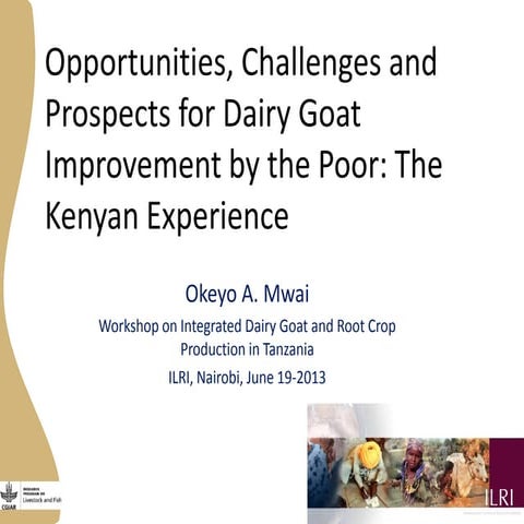Opportunities, challenges and prospects for dairy goat improvement by the poo...