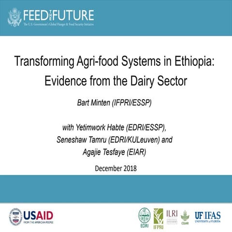 Transforming Agri-food Systems in Ethiopia: Evidence from the Dairy Sector
