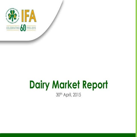 Dairy market report | PPTX