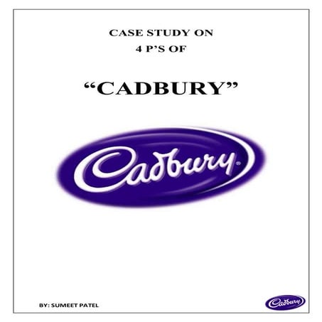 4 P's of cadbury company