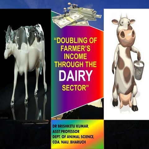 DOUBLING OF FARMER’S INCOME THROUGH THE DAIRY SECTOR
