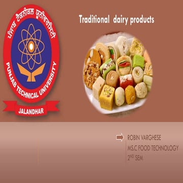 traditional dairy products