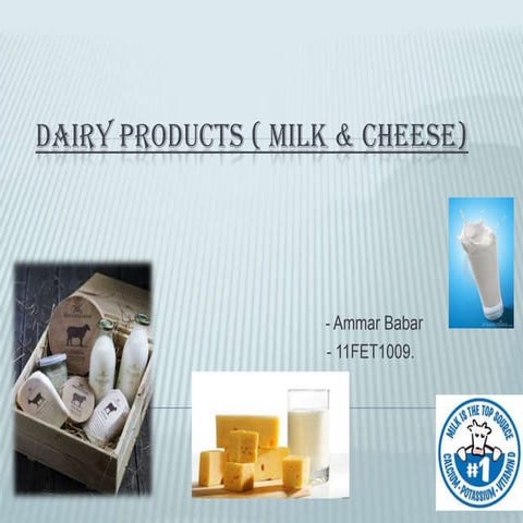 Packaging of MILK & CHEESE