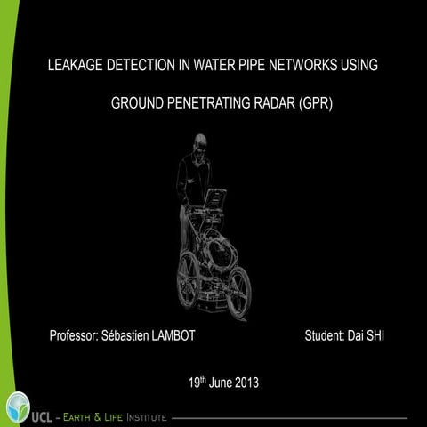 Leakage detection in water pipe networks using Ground Penetrating Radar (GPR)...