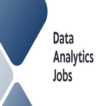 Data Analytics Jobs , The main focus of occupations in Data Analytics Jobs is...