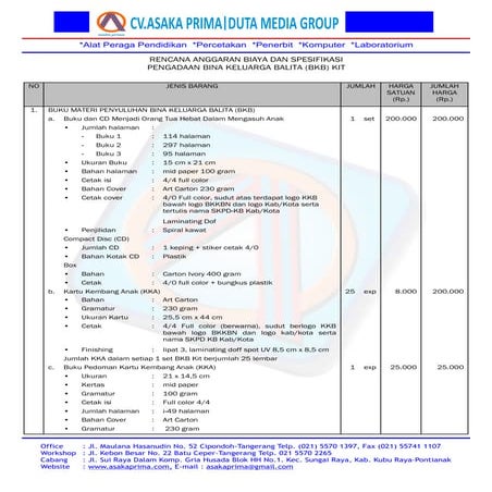 Dak bkb kit dak BKKbN 2015