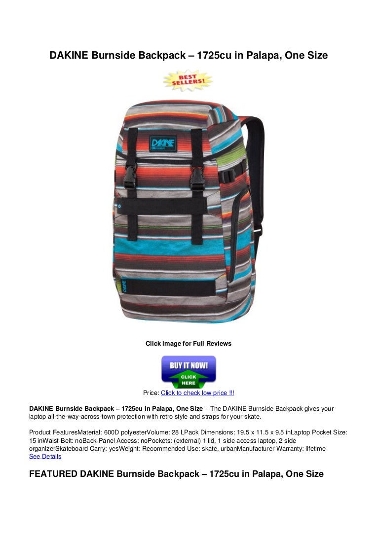 dakine burnside backpack