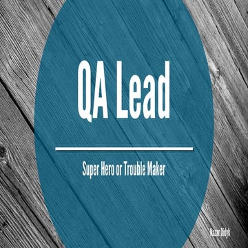 Назар Дідик qa lead - super hero or trouble maker