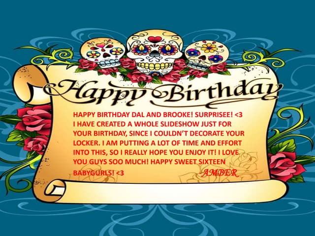 Dallis and Brooke-Lynns Sweet 16 Slideshow! <3