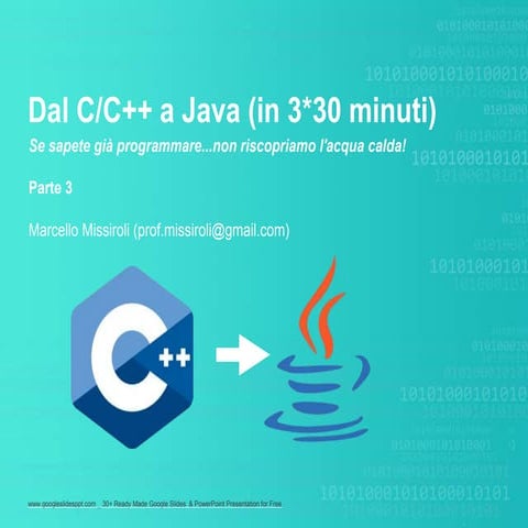 Dal c a Java (3/3)