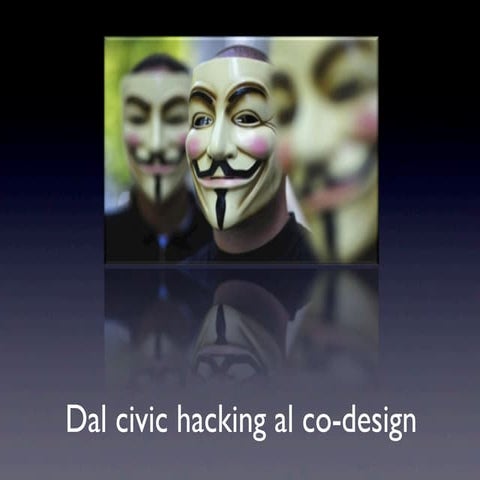 Dal civic hacking al co design