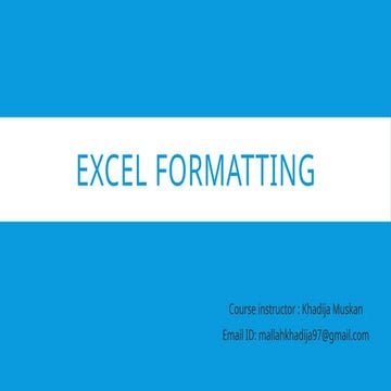 Comprehensive Guide to Excel Formatting: Colors, Fonts, Borders, and ...