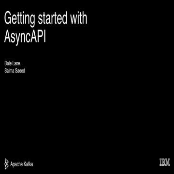 Getting started with AsyncAPI: how to describe your Kafka cluster | Salma Sae...