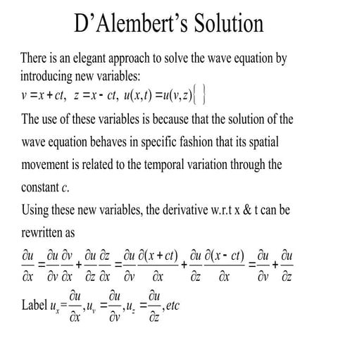 Wave equation.pptx . | PPTX