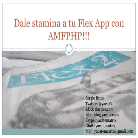 Dale Stamina A Tu Flex App Con Amfphp