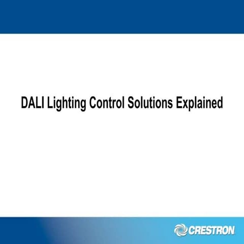 DALI Lighting Control Solutions Explained