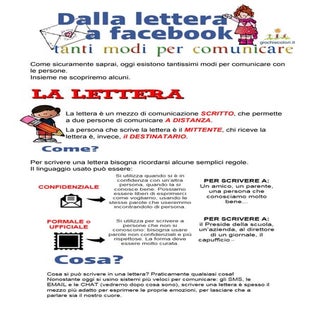 Dalla lettera ai social network. Ta...