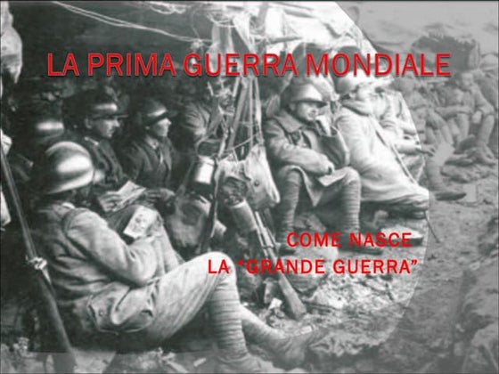 Prima guerra mondiale | PPT