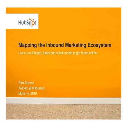 Mapping the Inbound Marketing Ecosystem
